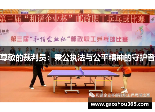 尊敬的裁判员：秉公执法与公平精神的守护者