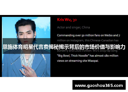 恩施体育明星代言费揭秘揭示背后的市场价值与影响力